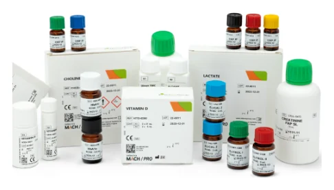 Frascos de reactivos para química clínica